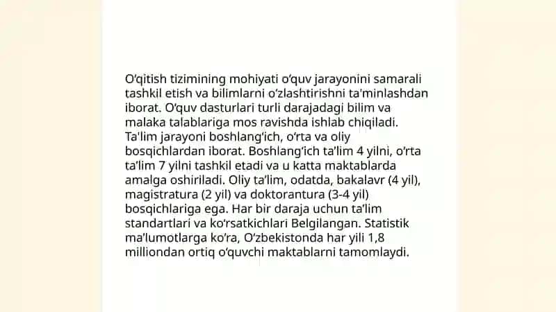 Òqitish tizimi yaxlit tizim sifatida 3