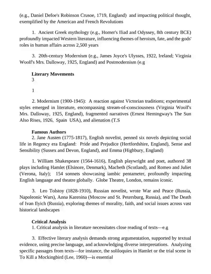 The world of literature 3