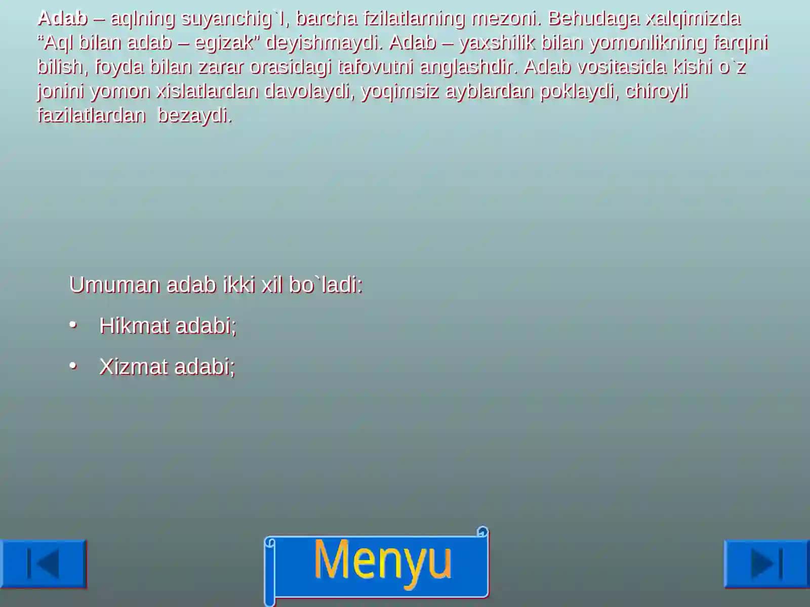 Menejer madaniyati 3
