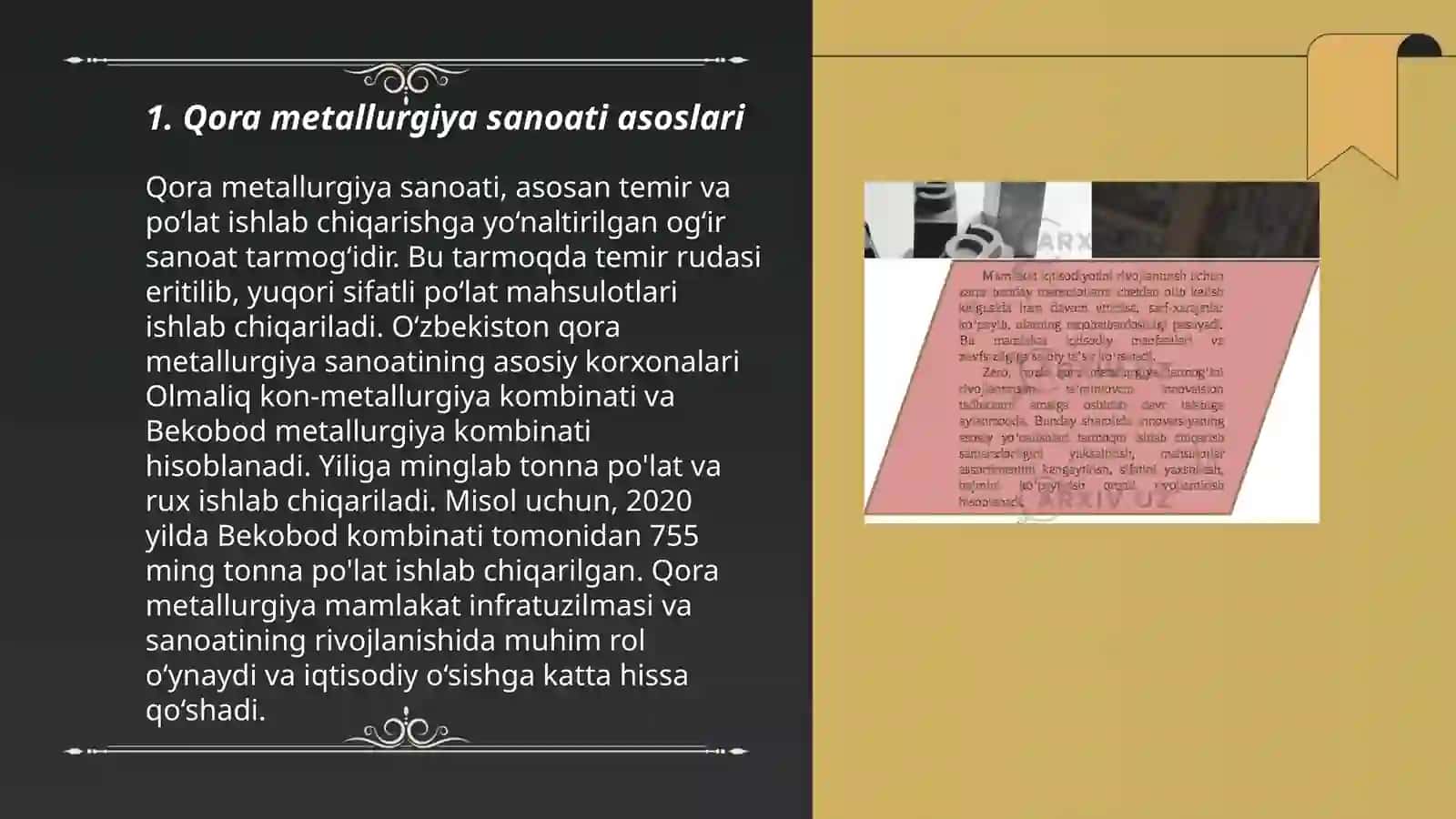 Qora metallurgiya sanoati 3
