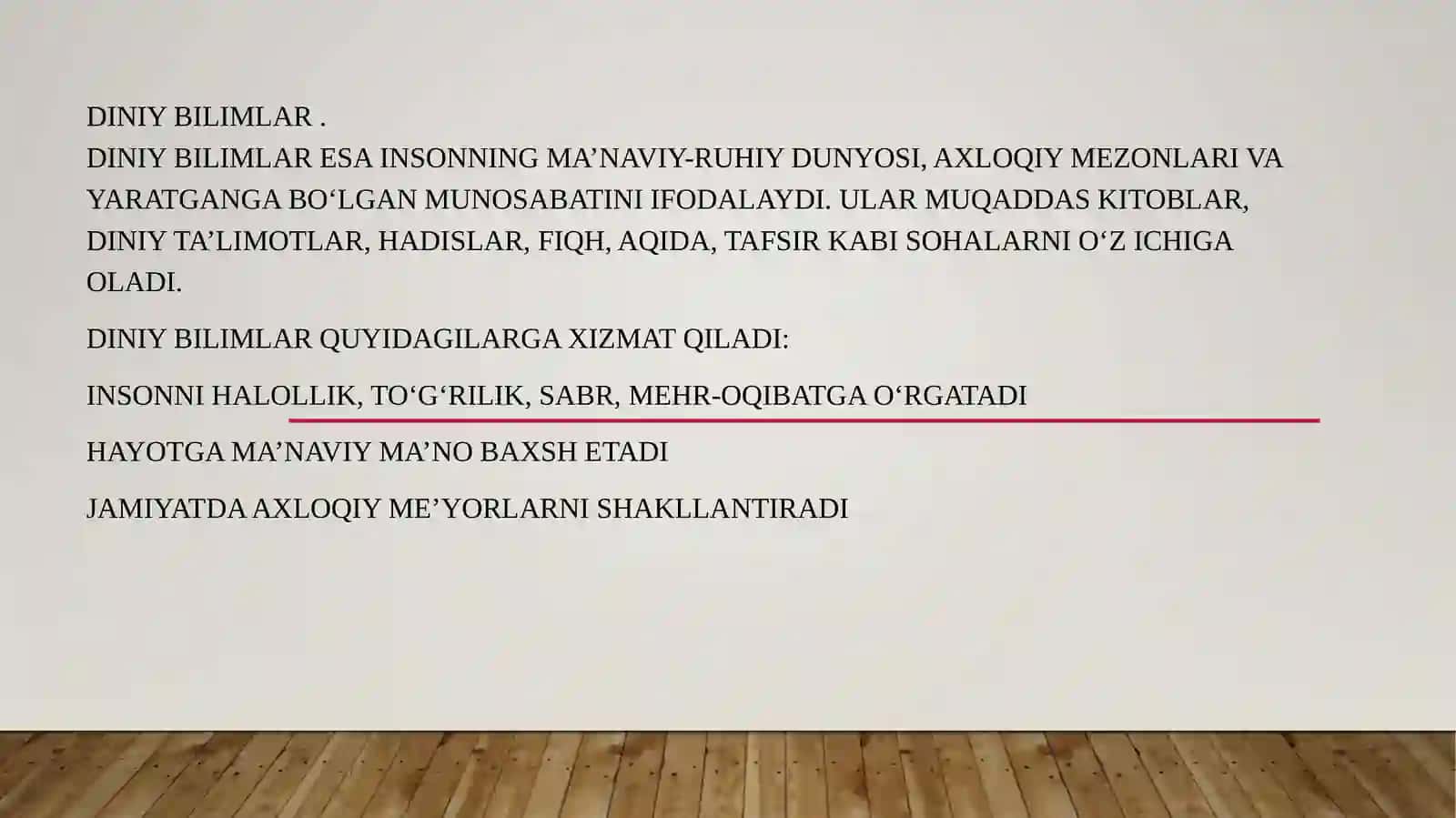 Dunyoviy va diniy bilimlarni mutanosibligini ta'minlashning ahamiyati 3