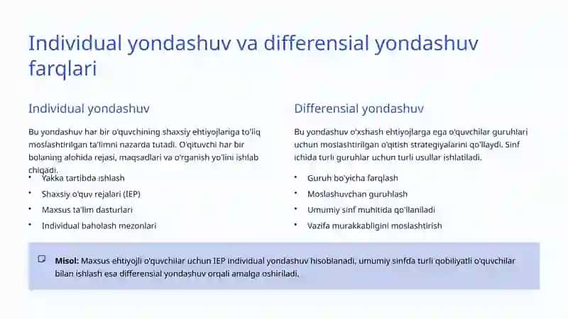 Differensial va Individual Yondashuv 3