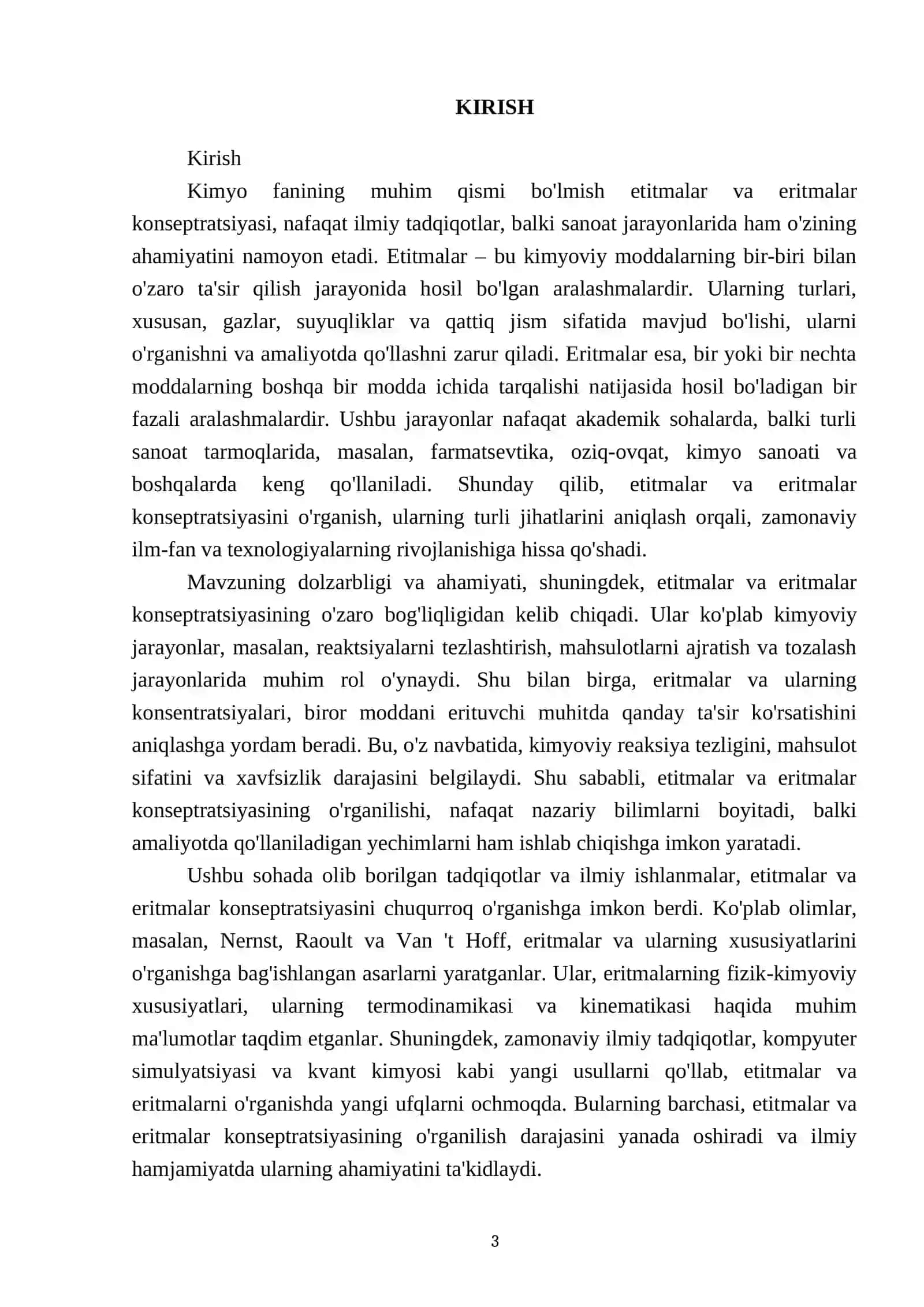Etitmalar va eritmaning konseptrarsiyasi 3