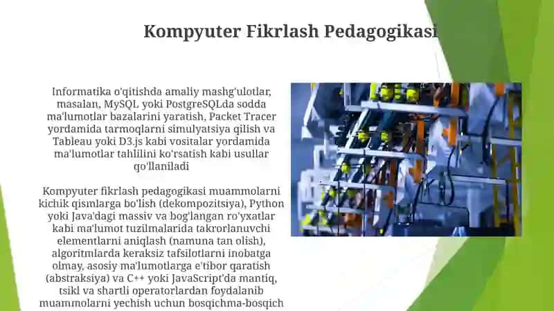 Kompyuter Fikrlash Pedagogikasi 3