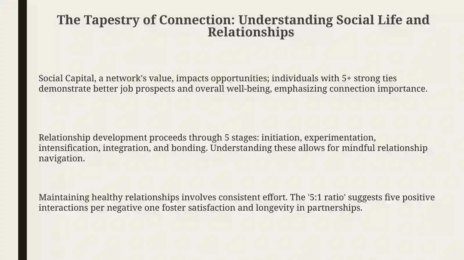 Social Life and Relationships 3