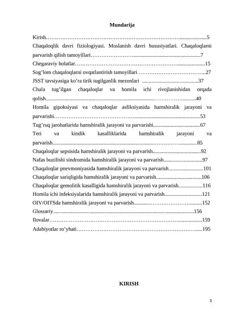 NEONATOLOGIYADA HAMSHIRALIK ISHI Darsligi 3