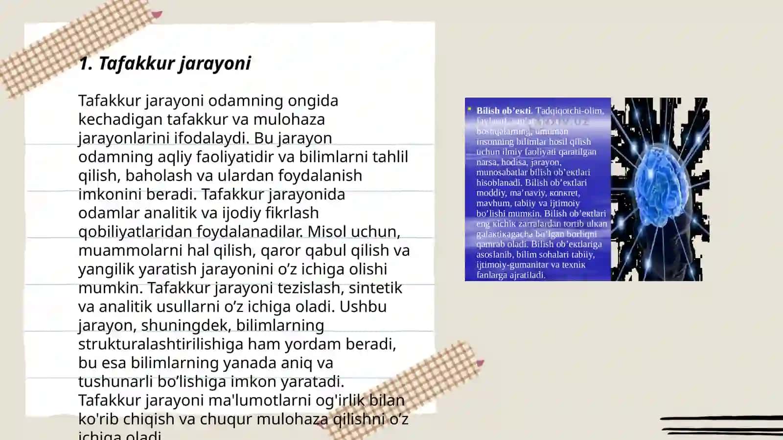 Tafakkur operatsiyalari 3