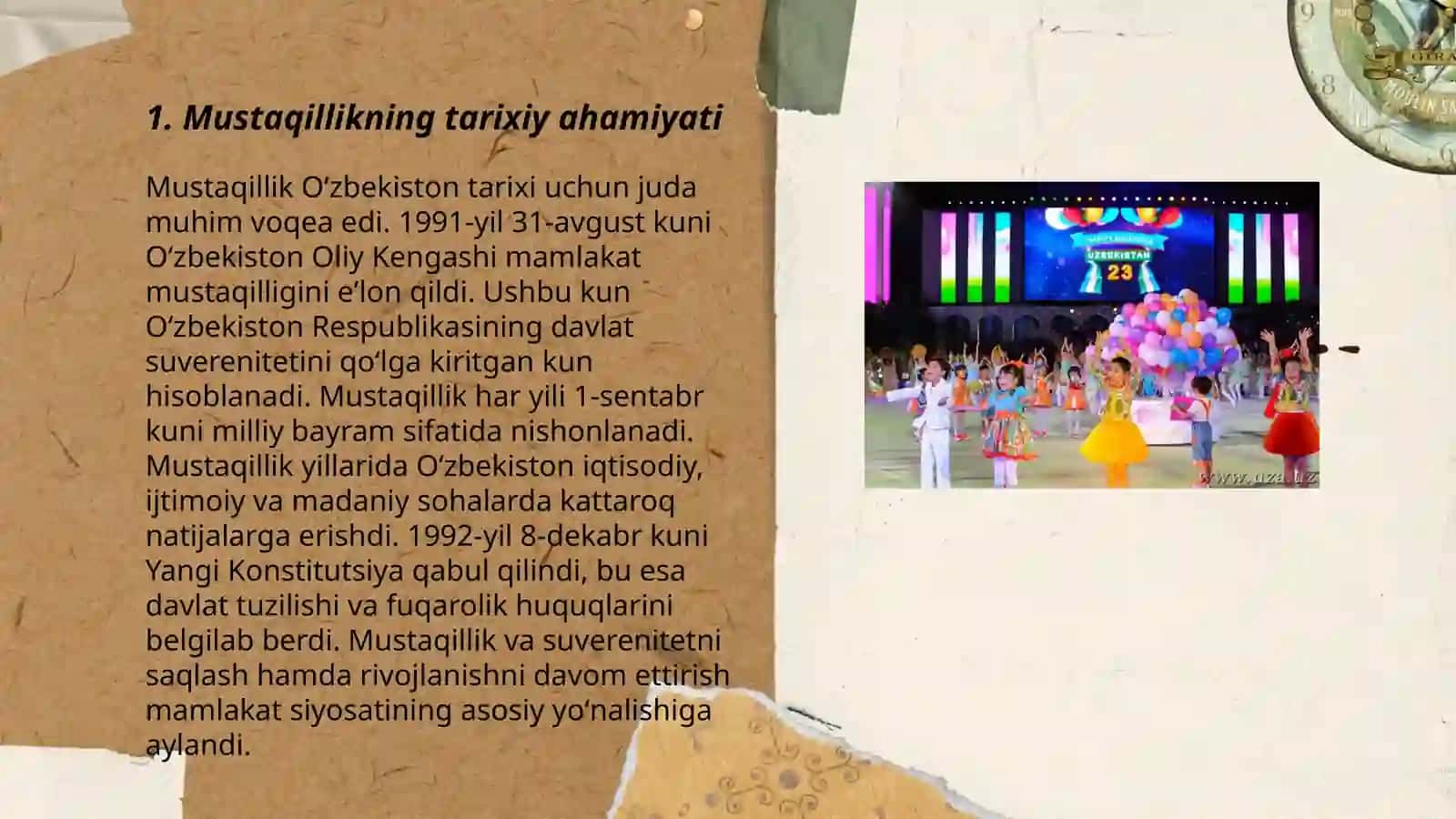 Mustaqillikning Tarixiy Ahamiyati 3