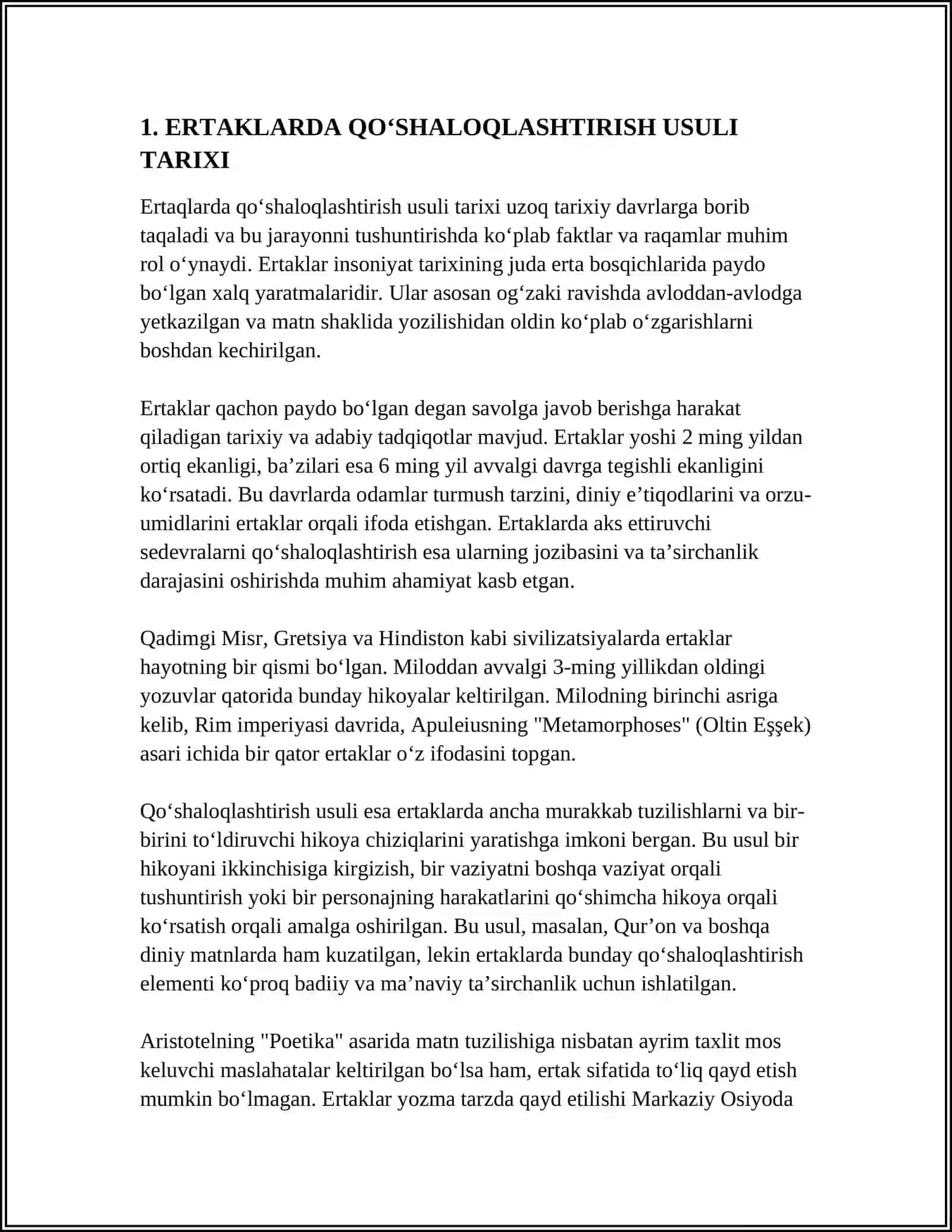 ERTAKLARDA QOʻSHALOQLASHTIRISH USULI 3