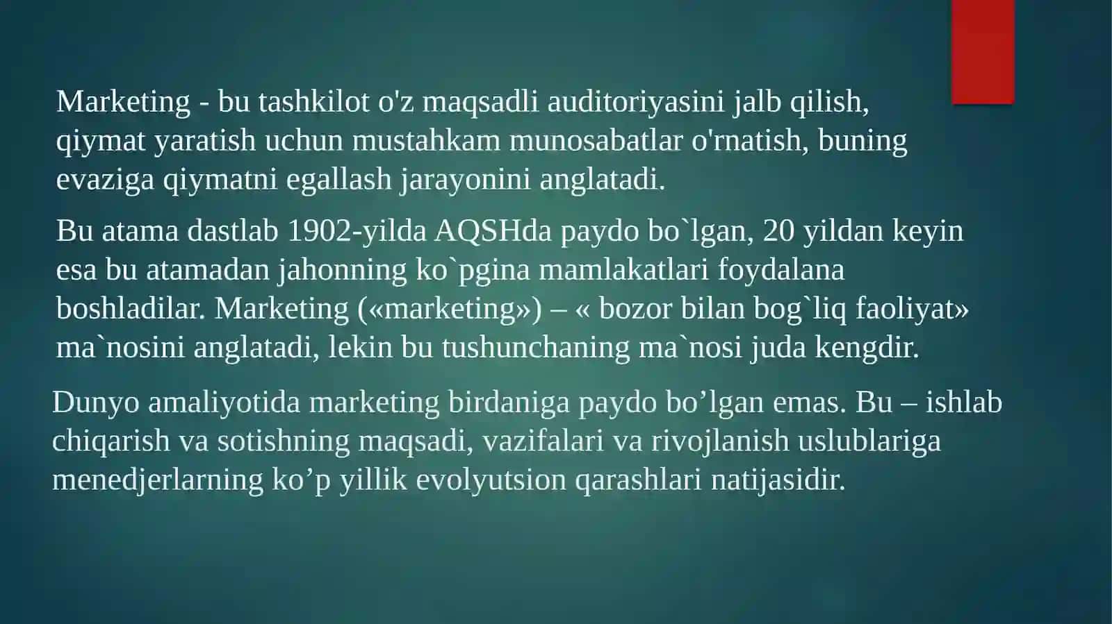Marketingning nazariy asoslari 3