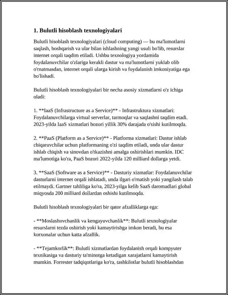 Bulutli hisoblash texnologiyalari 3