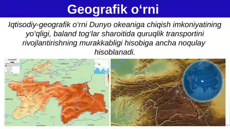 Tojikiston Respublikasi 9-sinf GEOGRAFIYA 3