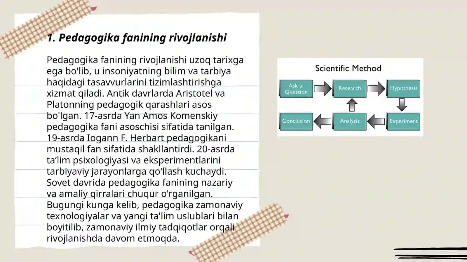 Pedagogika fanining rivojlanishi 3
