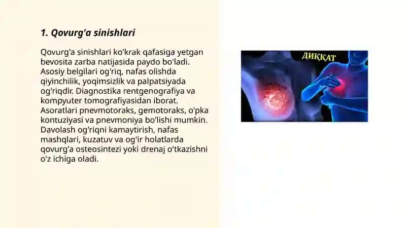 Ko'krak qafasi shikastlanishlari 3