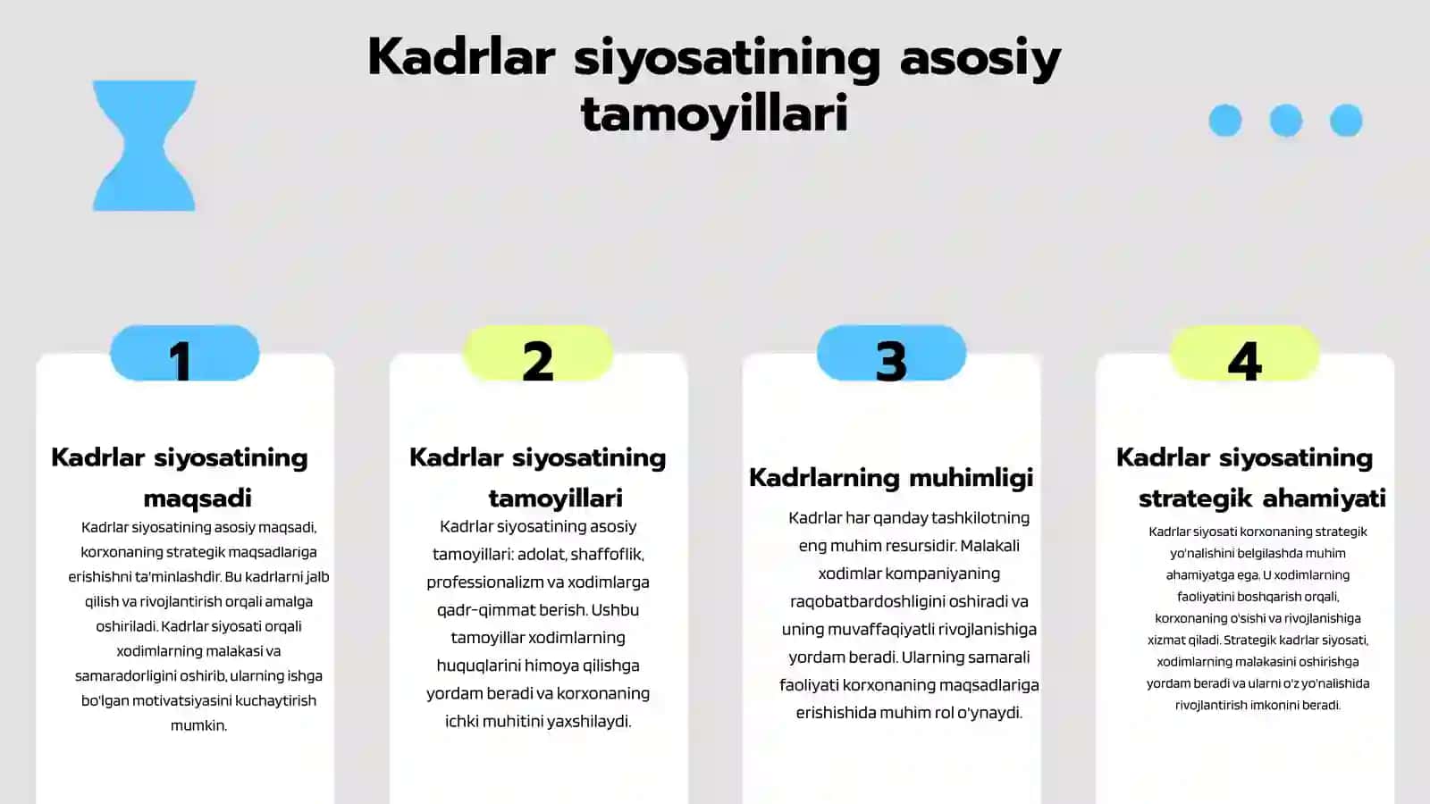 Kadrlar siyosati va xodimlarni boshqarish 3
