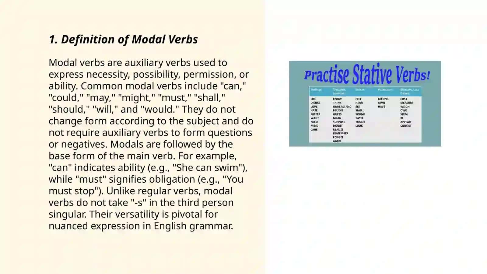 Modal verbs 3
