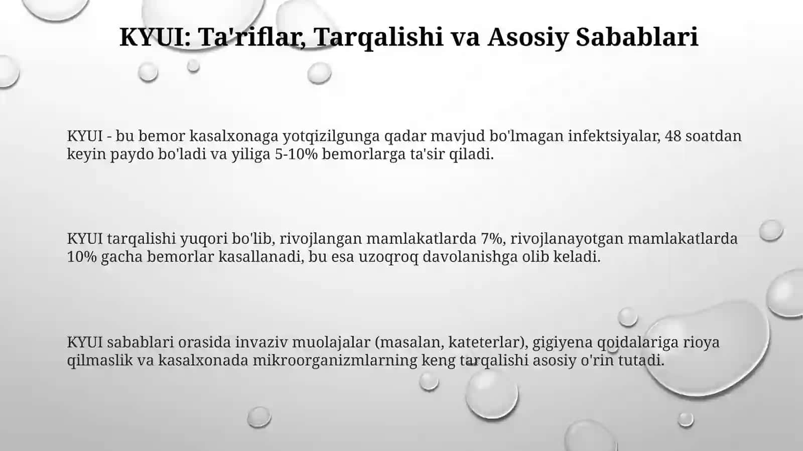 KYUI: Tarqalishi, Sabablari va Asosiy Patogenlar 3