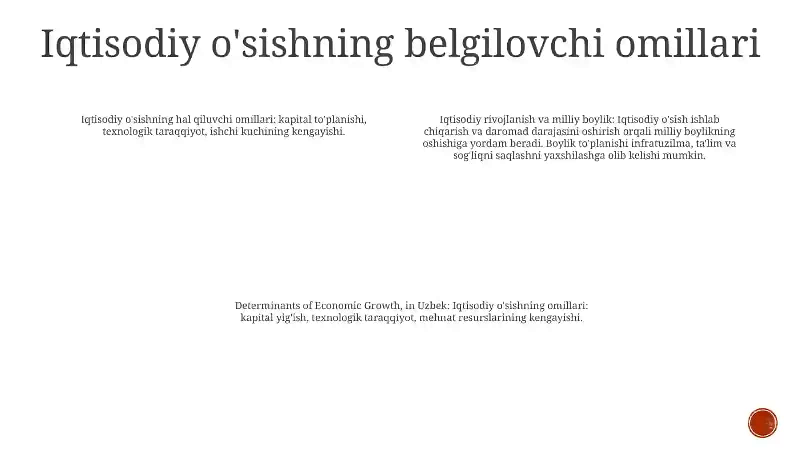 Iqtisodiy O’Sish Va Milliy Boylik 3