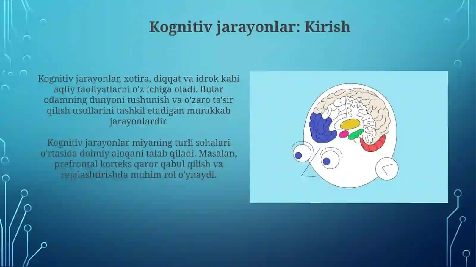 Kognitiv jarayonlar.Xotira 3