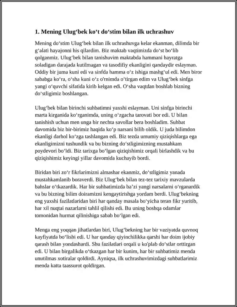 MENING ULUGʻBEK KOʻT DOʻSTIM 3
