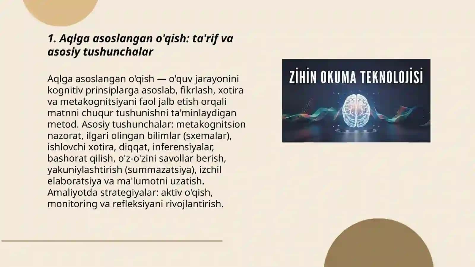 Zihin Kaynaklı Okuma 3
