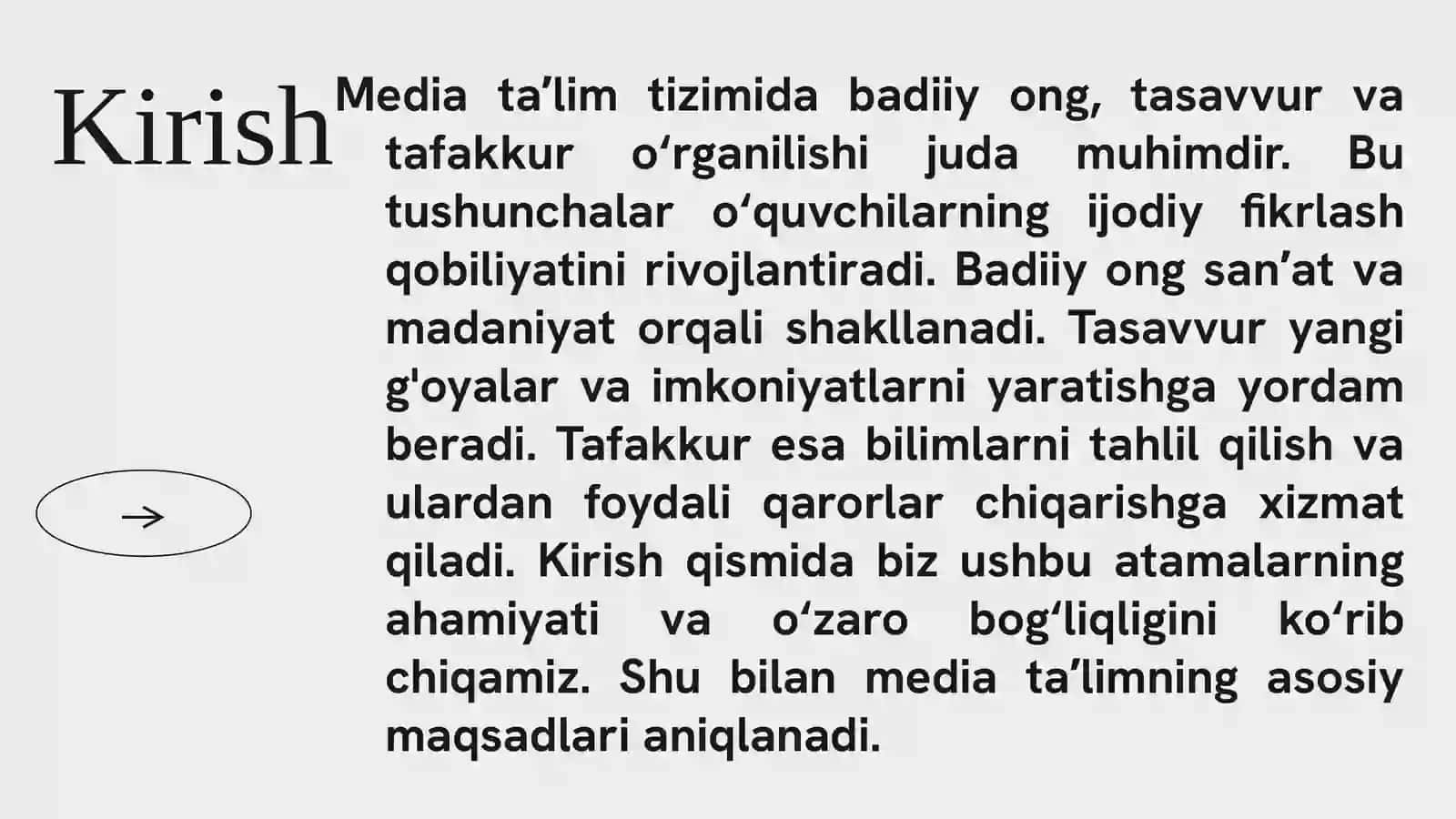 MEDIA TAʼLIM TIZIMIDA BADIIY ONG, TASAVVUR VA TAFAKKUR 3