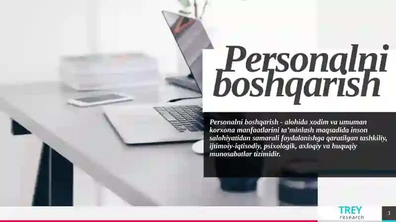 Personalni boshqarishning ko’rinishlari 3