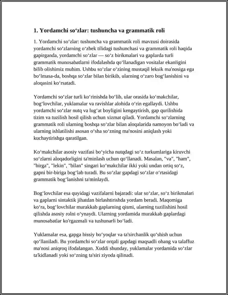 YORDAMCHI SOʻZLARNI OʻQITISH 3