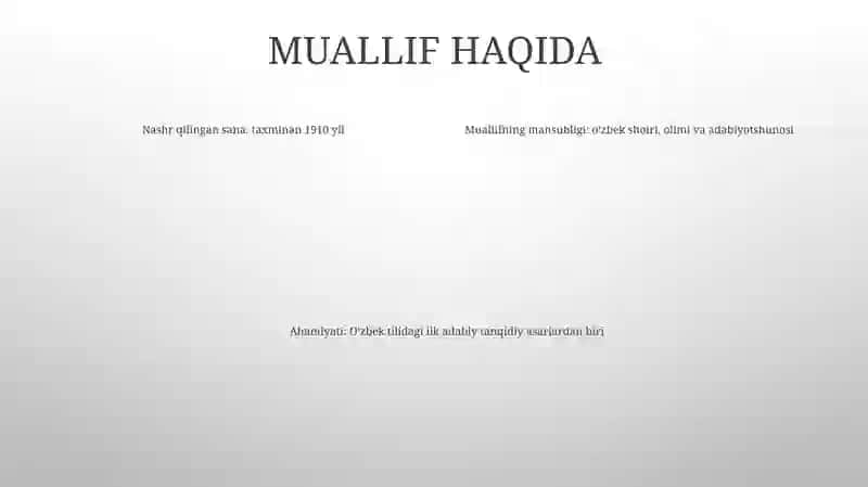 Abdurauf Fitratning Adabiyot QoidalariAsariToʻGʻRisida 3