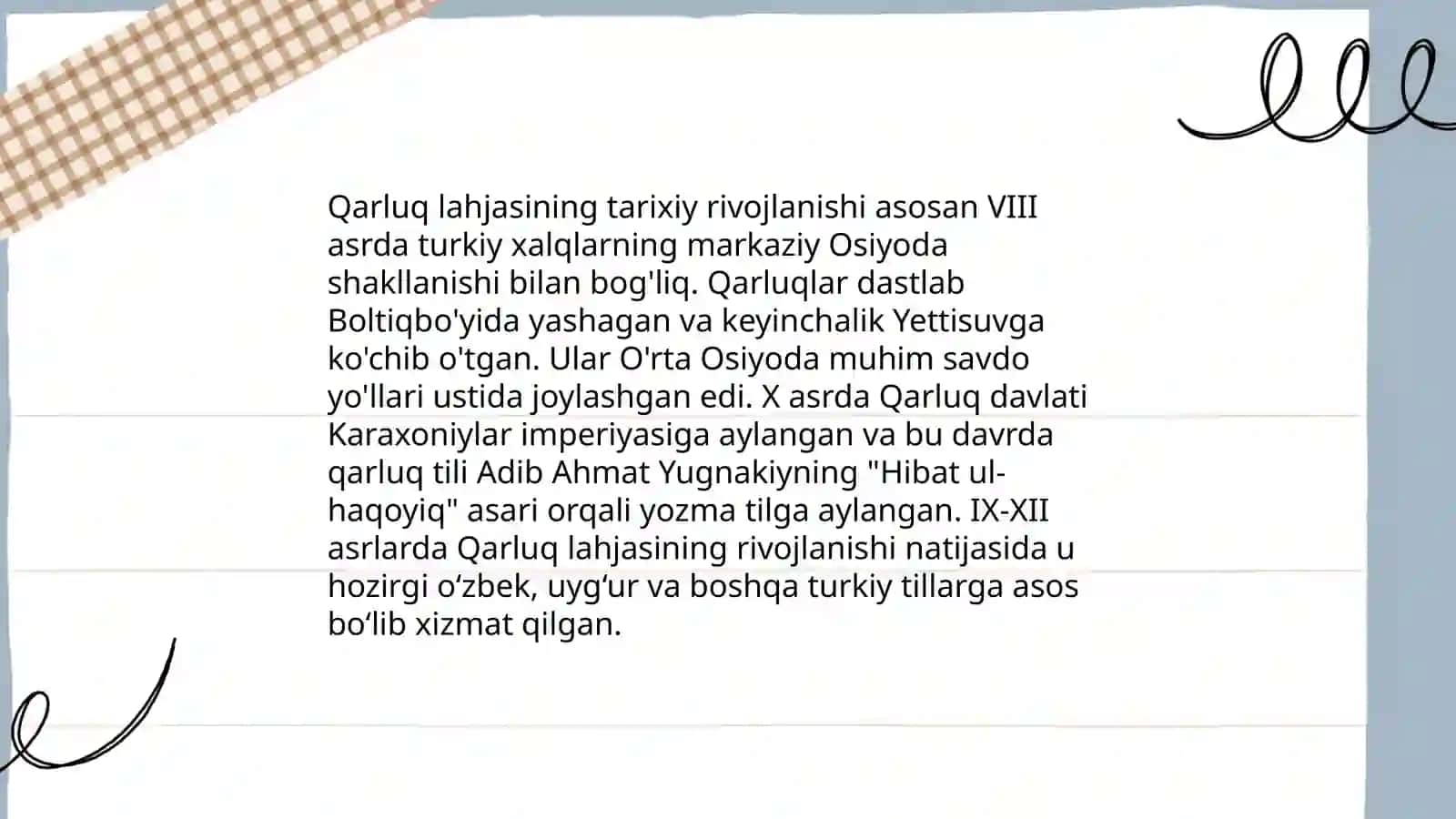 Qarluq lahjasi materiallari 3