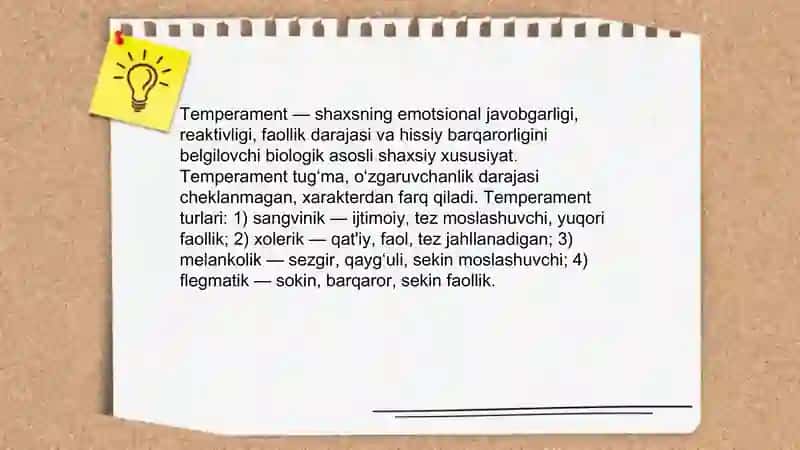 Shaxsning individual xususiyatlari 3