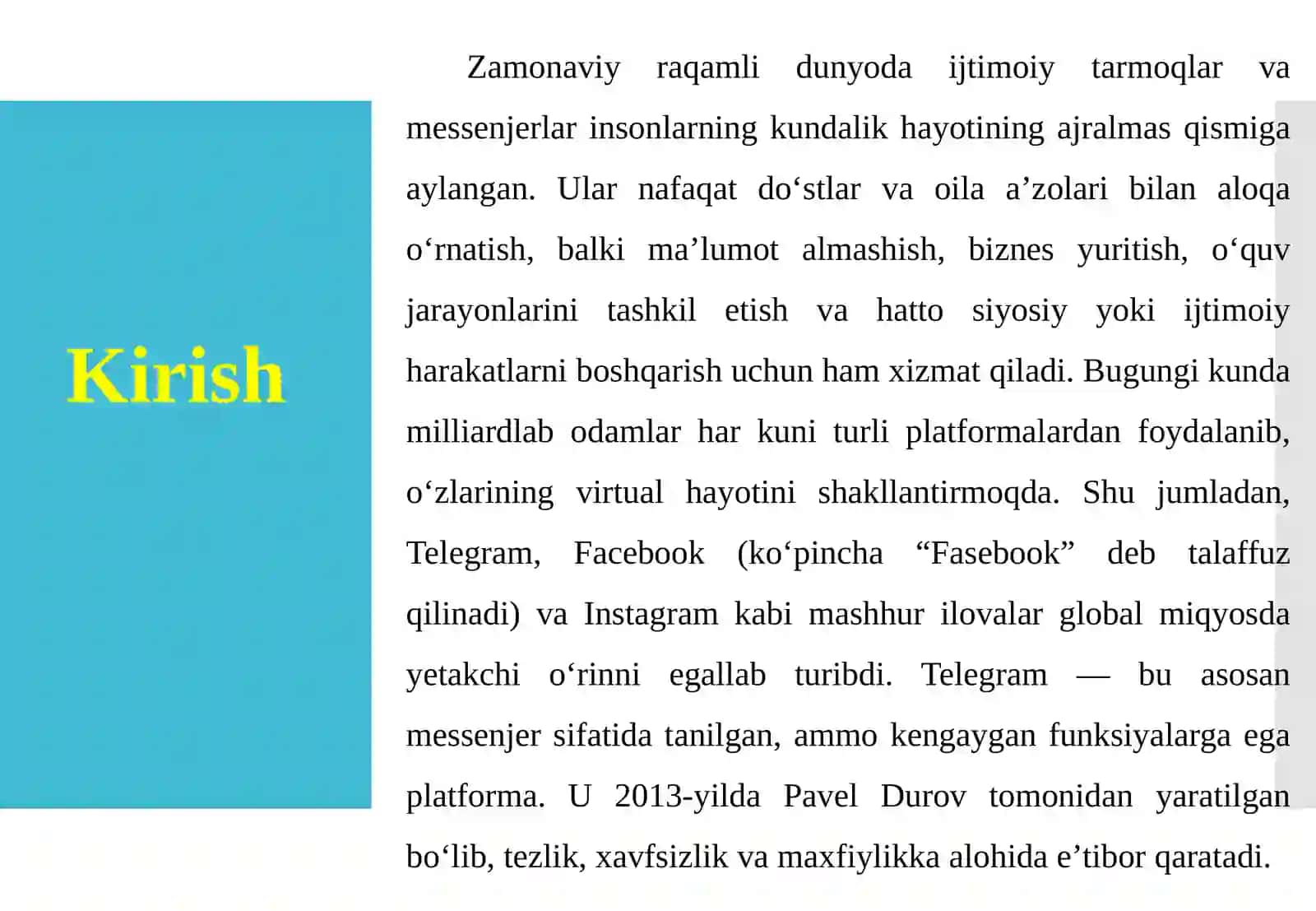 Telegram, Facebook, Instagram 3