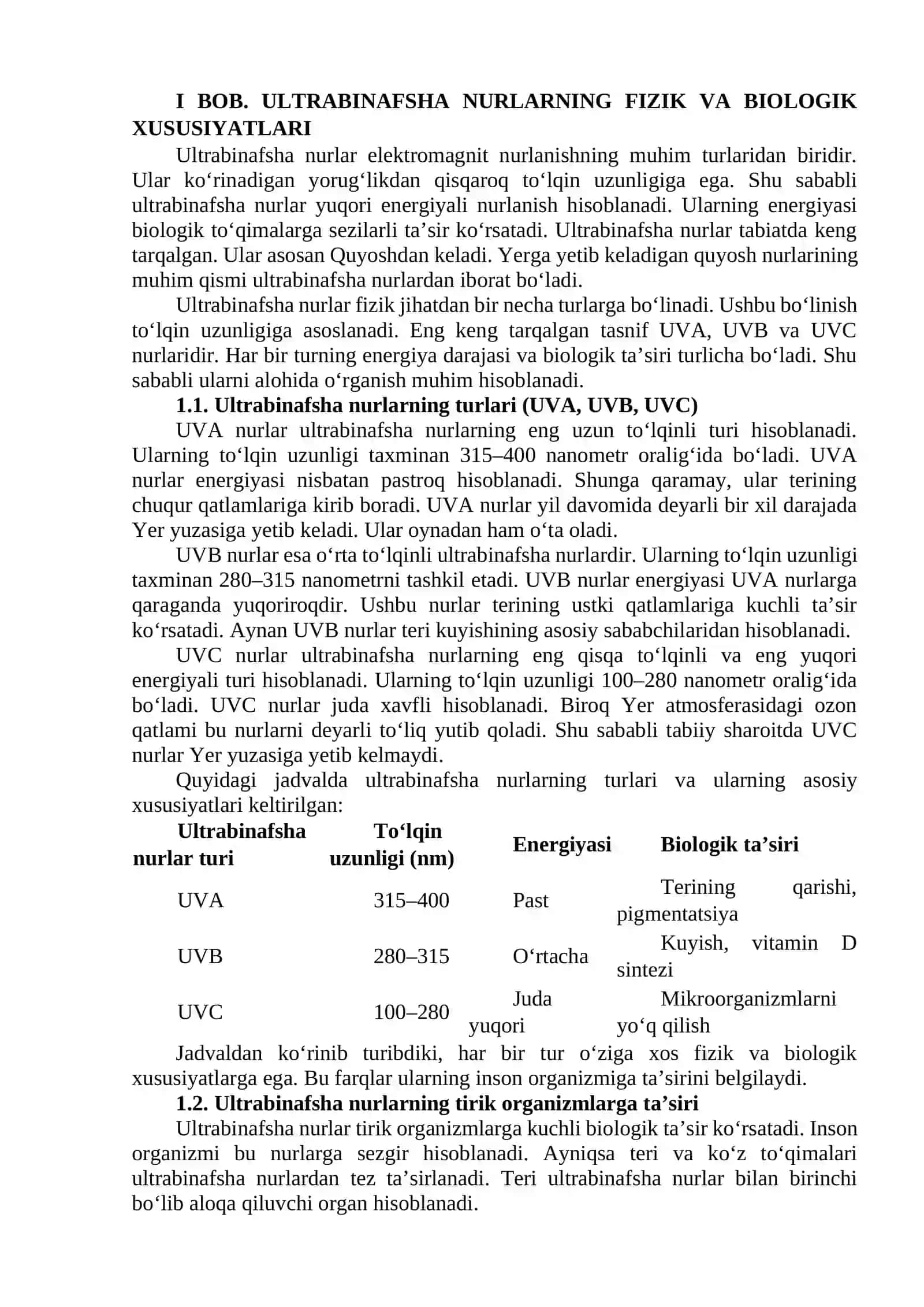 Ultrabinafsha nurlar haqida tushuncha 3