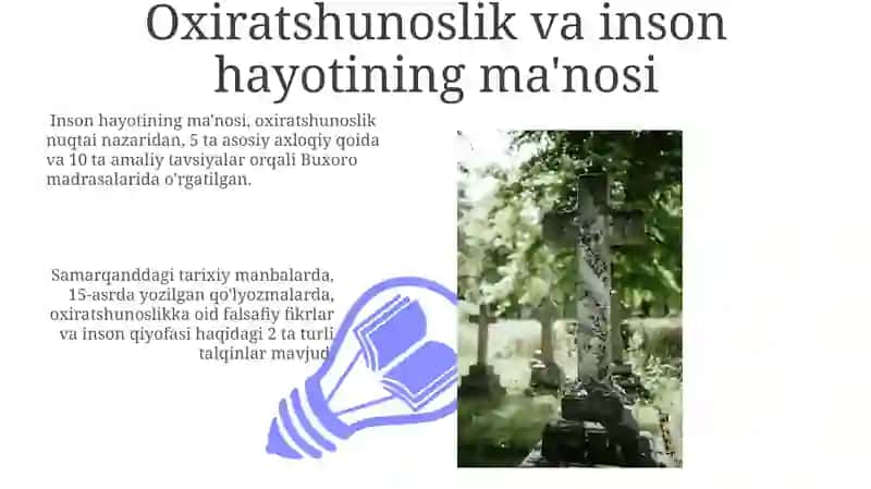 Oxiratshunoslik va inson hayotining ma'nosi 3