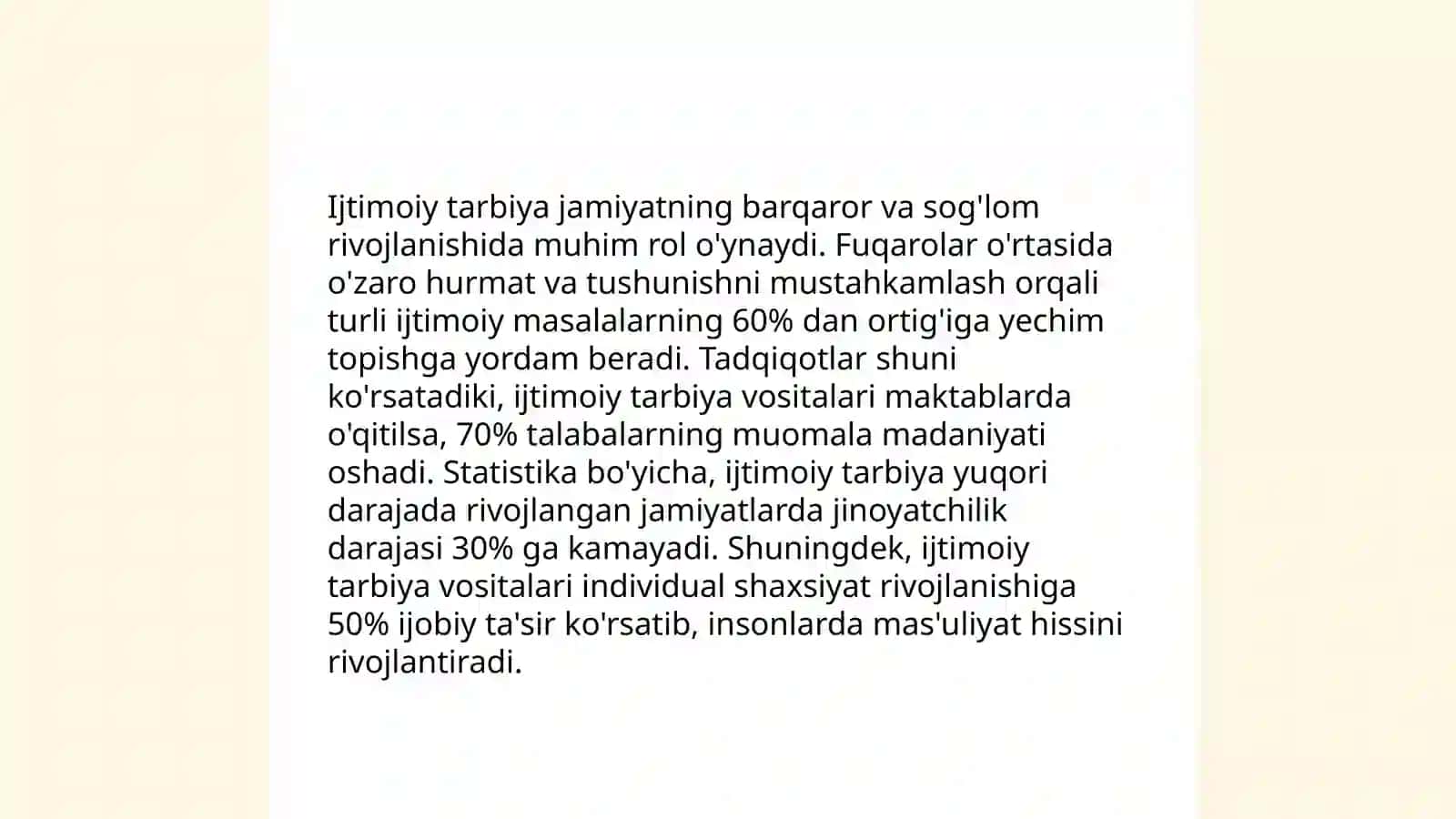 Ijtimoiy tarbiya 3