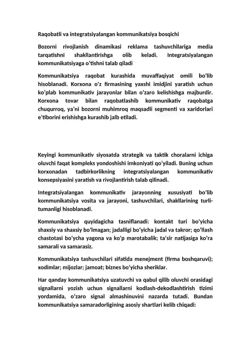 Marketingda kommunikatsion siyosat 3