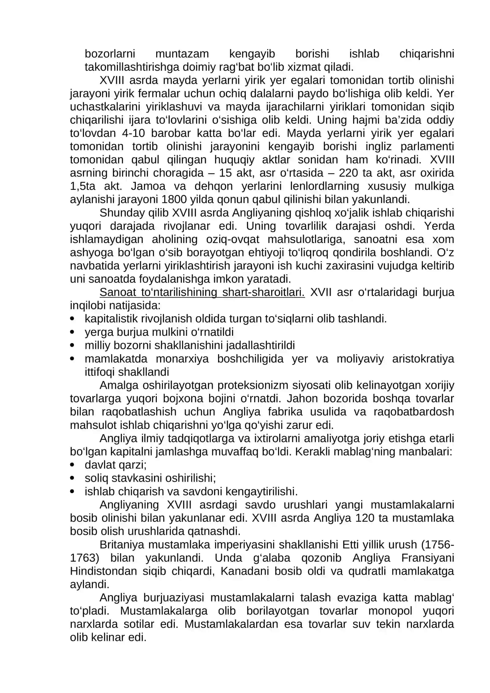 Yangi davrda industrial tizimning vujudga kelishi 3