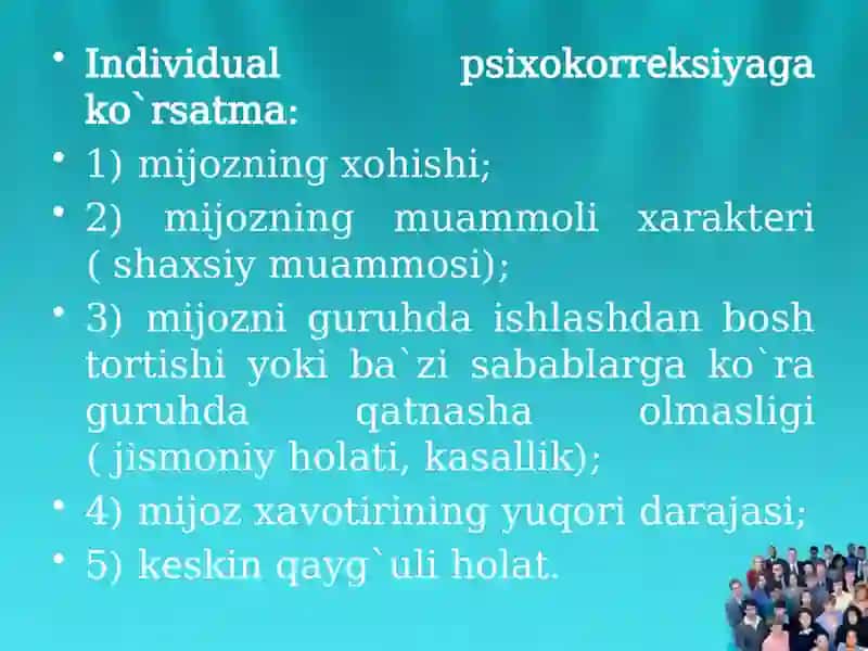 INDIVIDUAL VAGURUHIY PSIXOKORREKSIYA 3