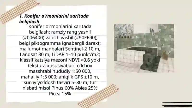 O'simlik turkumlari va ularning tabiiy joylashishlari (xaritada belgilash) 3