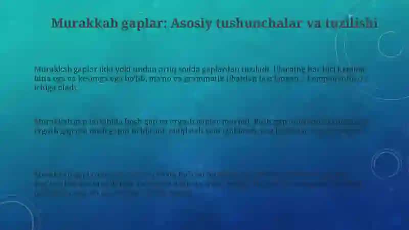 Ko'pkomponentliq o'shmagaplar 3