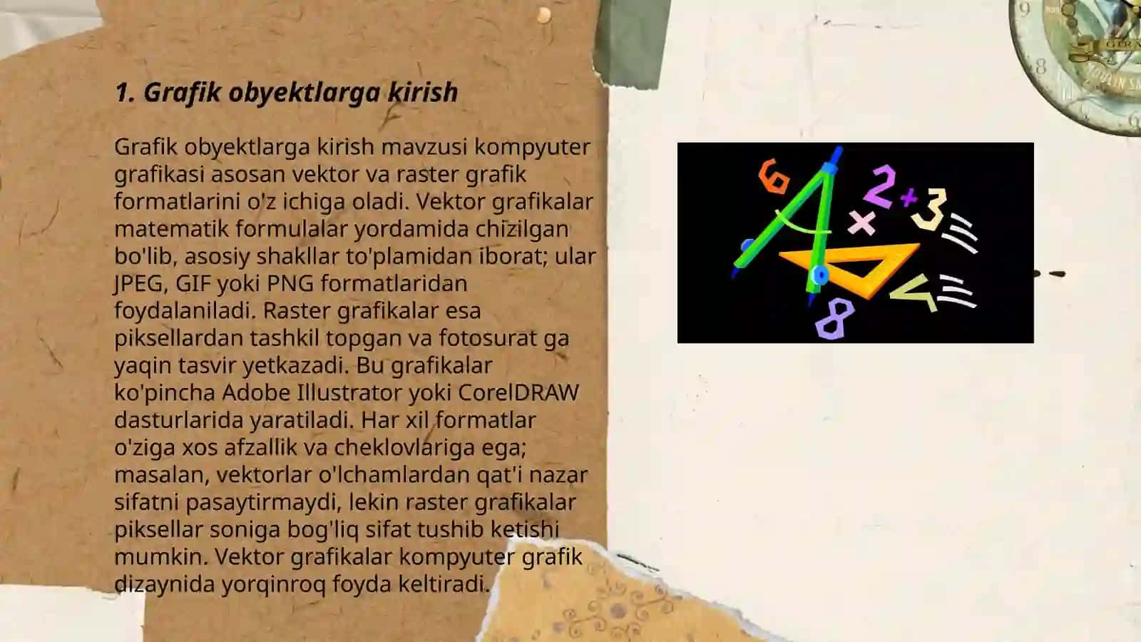Grafik koʻrinishidagi obyektlar ustida ishlash 3