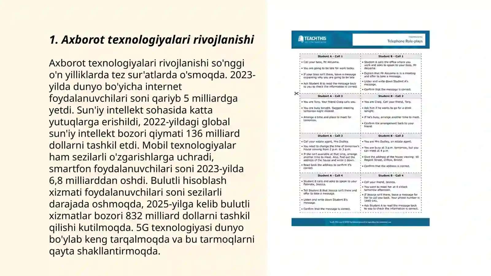 Axborot texnologiyalari rivojlanishi 3