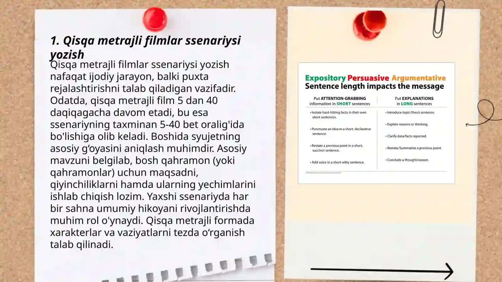Qisqa metrajli vizual media mahsulotlar yaratish 3