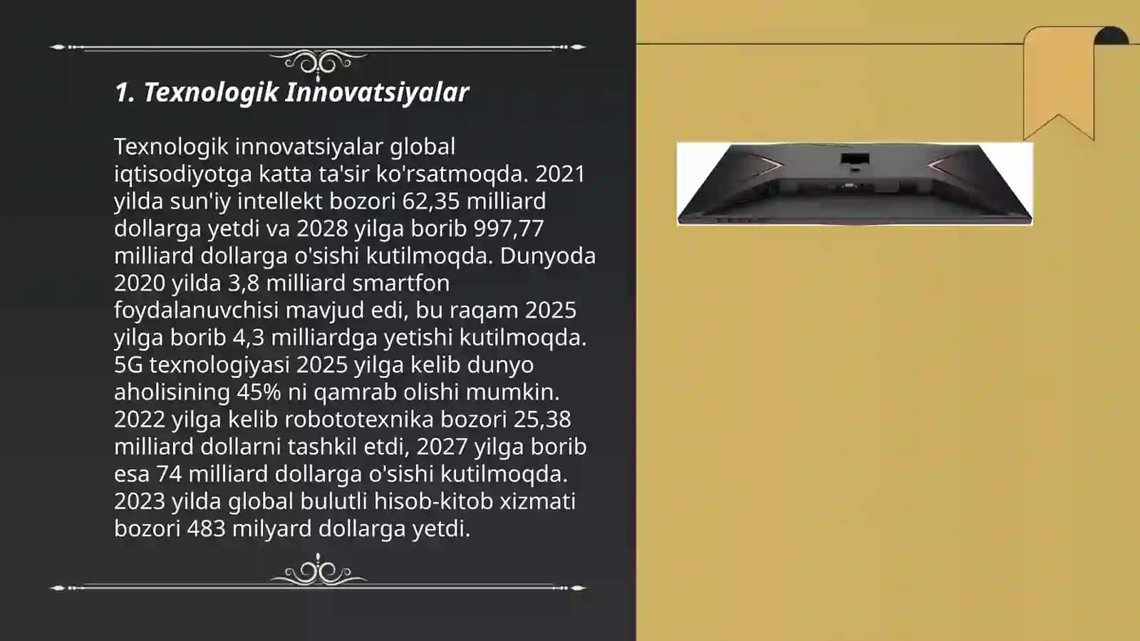 Texnologik Innovatsiyalar 3