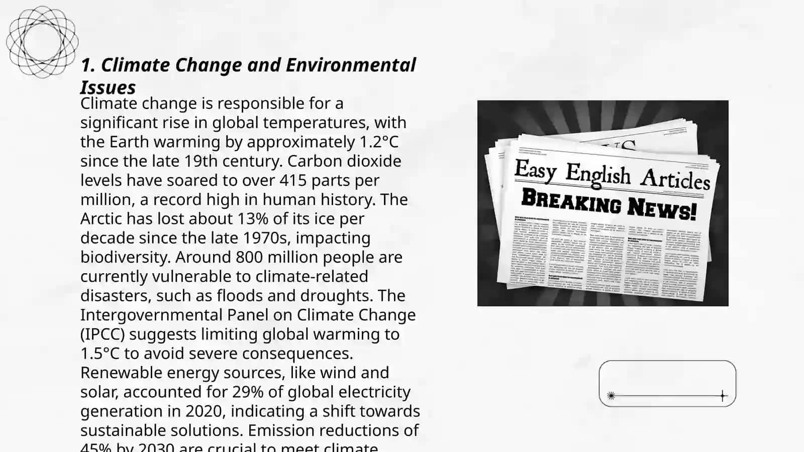 Climate Change and Environmental Issues 3