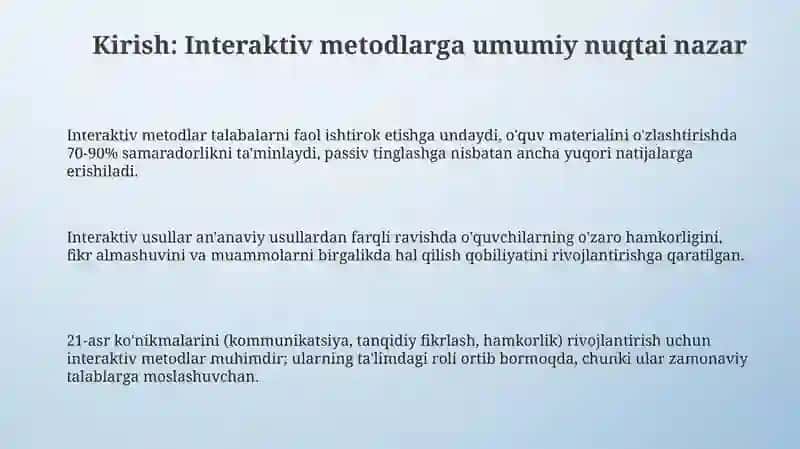 Interaktiv metodlar 3