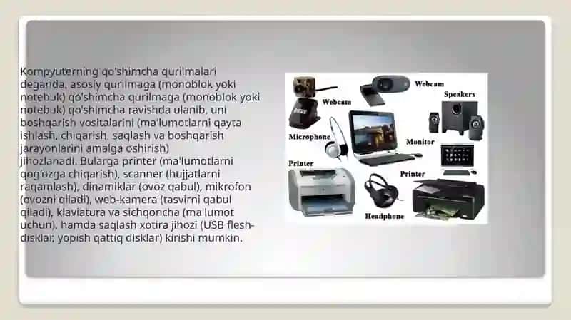 Kompyuterninig qushimcha qurilmalari 3
