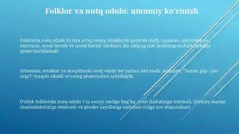 Xalq ogʻzaki ijodida nutq odobi 3