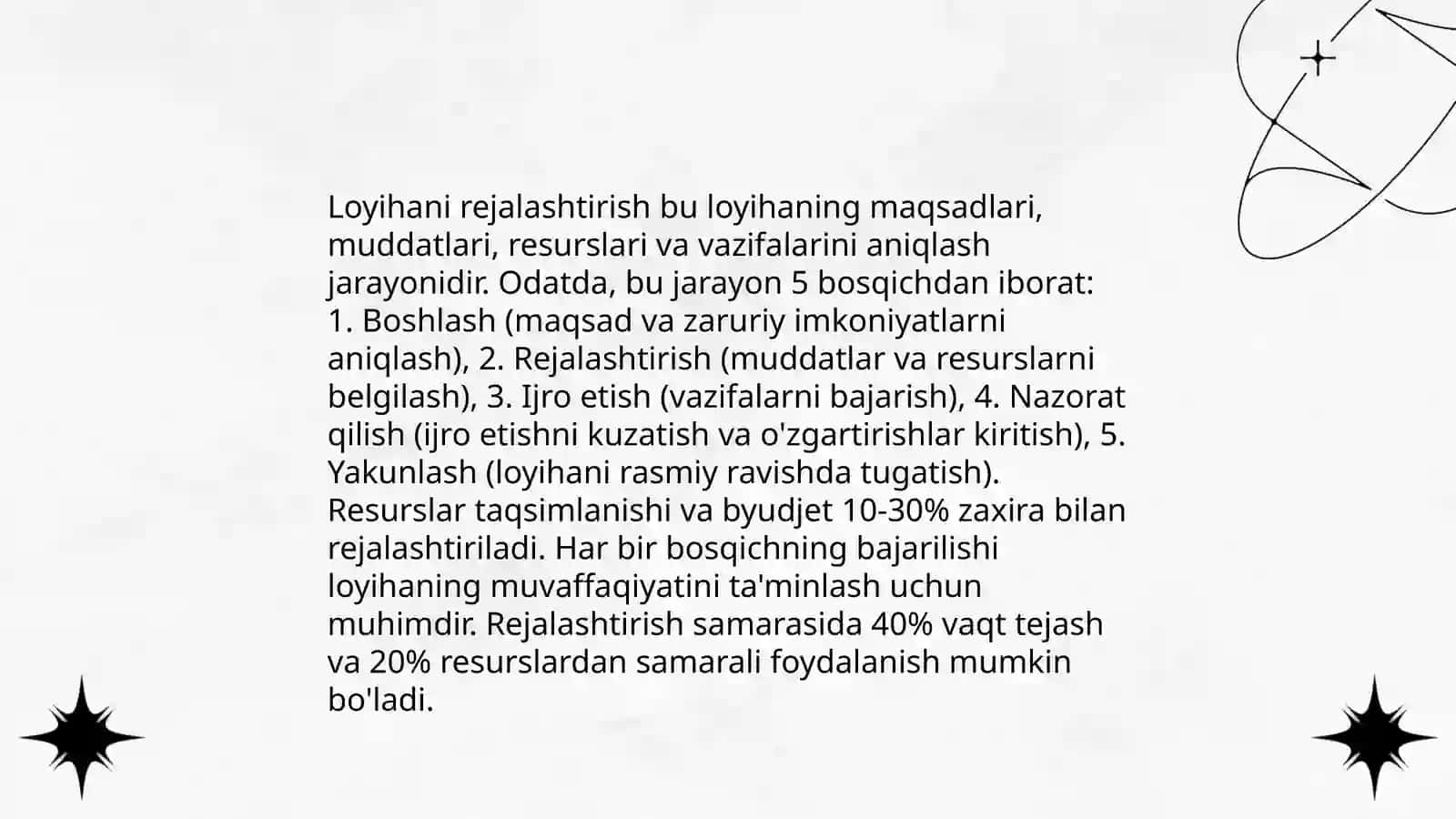 Loyiha ishlari boshqarish 3