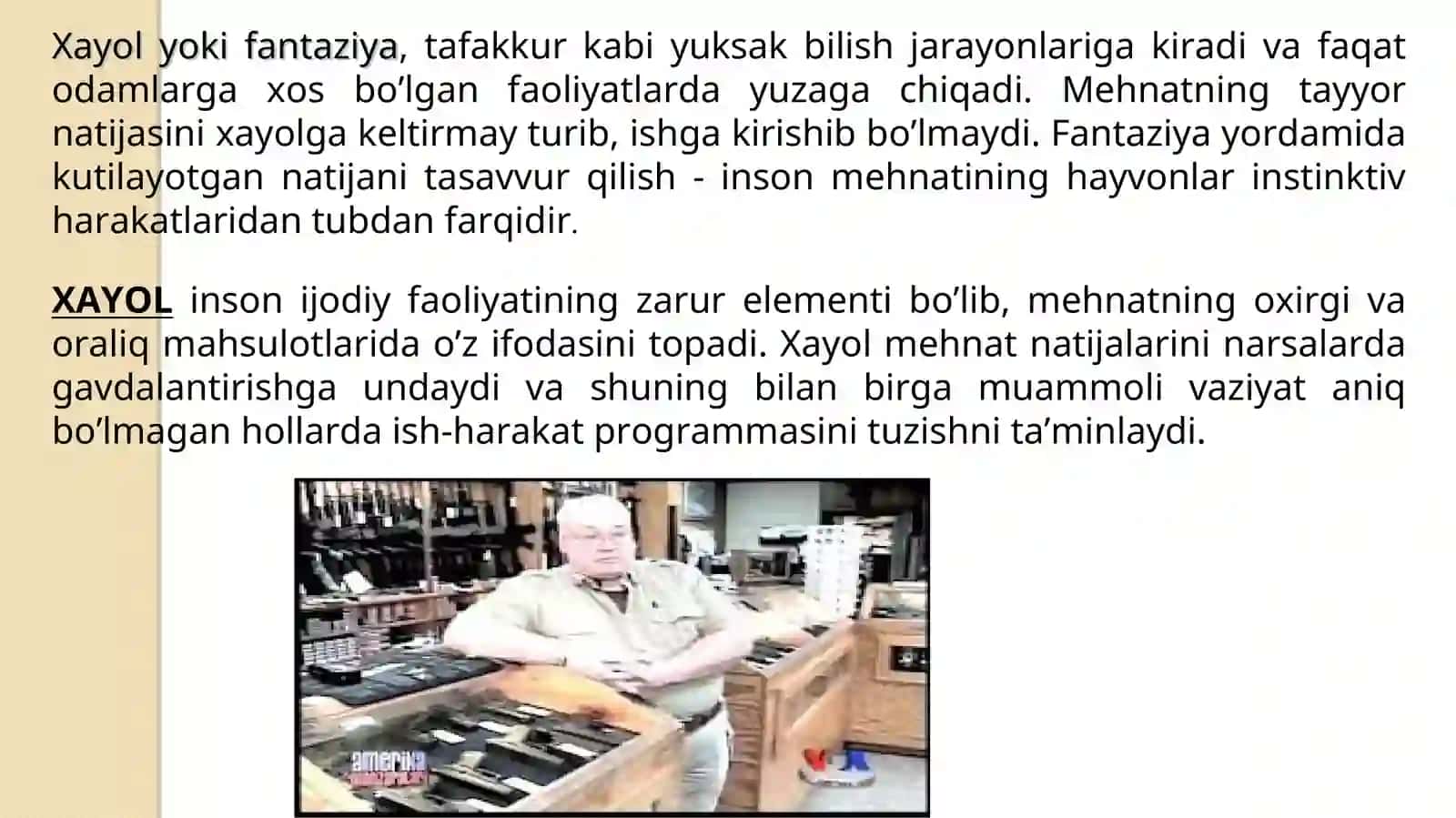 Xayol va tafakkur 3
